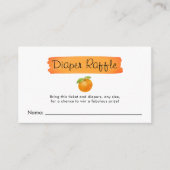 Süsse Orange Citrus Babyduschmaschine Windelwanne Begleitkarte (Vorderseite)