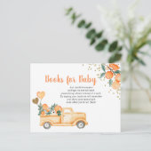 Süsse Orange Citrus Kinderbucheintragungskarte Postkarte (Stehend Vorderseite)