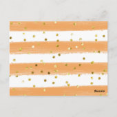 Süsse Orange Citrus Kinderbucheintragungskarte Postkarte (Rückseite)