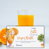 Süsse Orange Citrus Summer Baby Dusche Winzer Begleitkarte