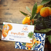 Süsse Orange Citrus Summer Baby Dusche Winzer Begleitkarte