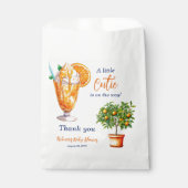 Süsse Orange Citrus Summer Ice Cream Baby Dusche Geschenktütchen (Vorderseite)