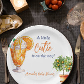 Süsse Orange Citrus Summer Ice Cream Baby Dusche Pappteller