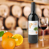 Süsse Orange Citrus Summer Ice Cream Baby Dusche Weinetikett