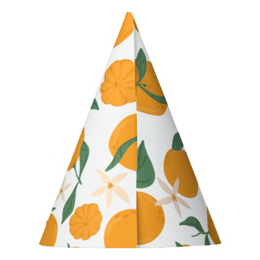 Süsse Orange Clementine Mandarine Mandarin Frucht Partyhütchen (Rückseite)