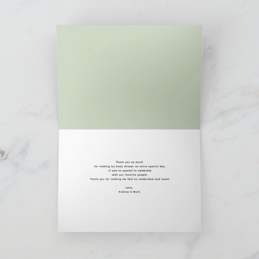 Süsse | Orange danke Ihnen Karten (Innenseite)