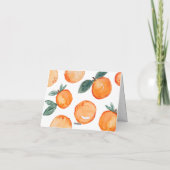 Süsse Orange Dankeschön Karte (Rückseite)