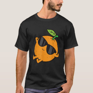 Süße Orange Frucht Entspannende Faul Orange T-Shirt