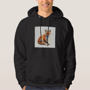 Süße orange Fuchs Illustration Aquarell Frauen Män Hoodie