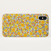 Süße orange gelbe weiße Blumenmuster Case-Mate iPhone Hülle (Rückseite (Horizontal))