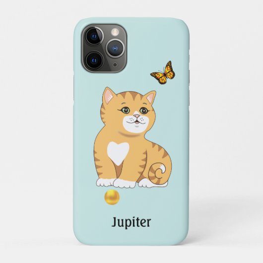 Süße orange getigerte Kätzchen Katze Case-Mate iPhone Hülle (Rückseite)