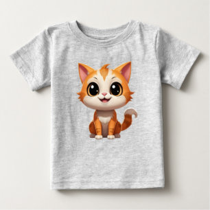 Süße orange Katze Cartoon-Style Charakter-89738 Baby T-shirt