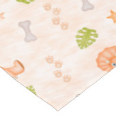 Süße orange Kinder Dinosaurier Tischdecke (Schrägansicht)