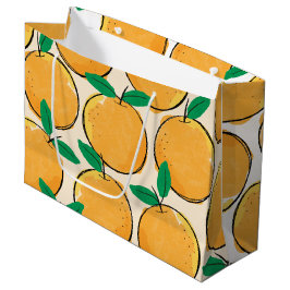 Süsse Orange Muster Geschenktasche Große Geschenktüte
