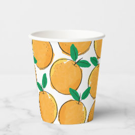 Süsse Orange Paper Cups Pappbecher