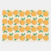 Süsse Orange Pattern Geschenkpapier Set (Vorderseite 3)