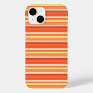 Süße orange-rote Streifen Case-Mate iPhone 14 Hülle