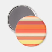 Süße orange-rote Streifen Magnet (Vorderseite/Rückseite)