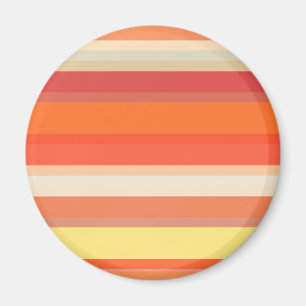Süße orange-rote Streifen Magnet