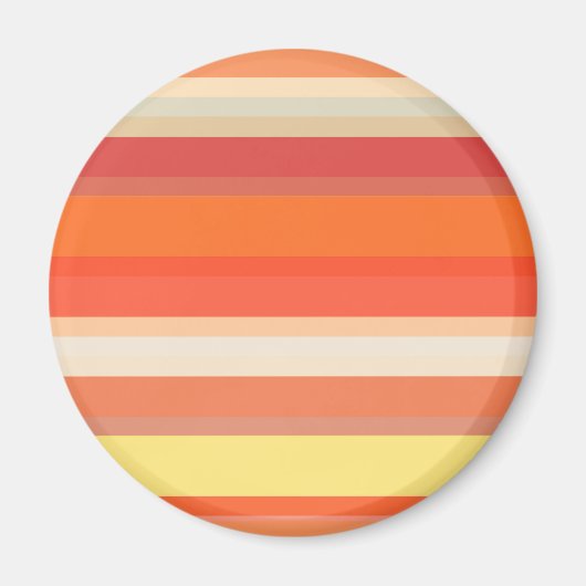 Süße orange-rote Streifen Magnet (Vorne)