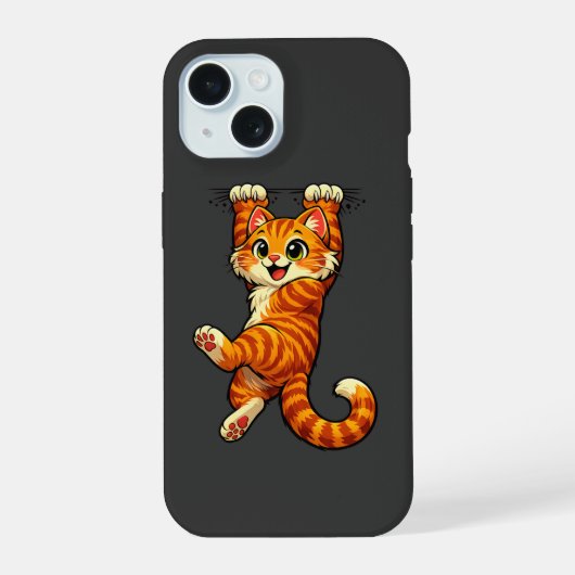 Süße orange Tabby-Katze iPhone 15 Hülle (Rückseite)