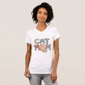 Süße orange Tabby-Katzenmutter T-Shirt (Vorne ganz)