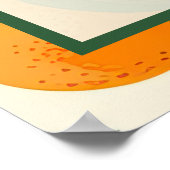 Süße Orange-Themen-Baby-Party Poster (Ecke)