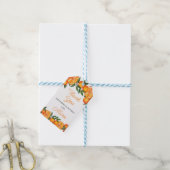 Süsse orange Zitrusfrüchte Geburtstag Vielen Dank Geschenkanhänger (Mit Garn)