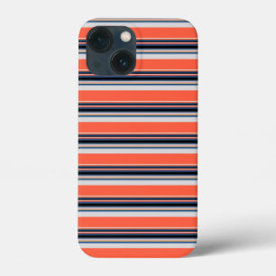Süße orangeblaue Streifen Case-Mate iPhone Hülle