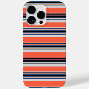 Süße orangeblaue Streifen Case-Mate iPhone 14 Pro Max Hülle