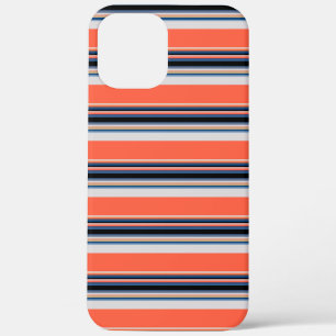Süße orangeblaue Streifen Case-Mate iPhone Hülle