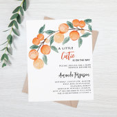 Süsse-Orangen-Budget Baby-Dusche Einladung