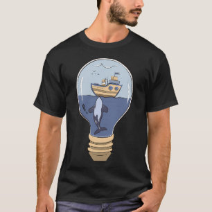 Süße Orca-Wal-Digitalmalerei, Cartoon-Tier-Illustr T-Shirt