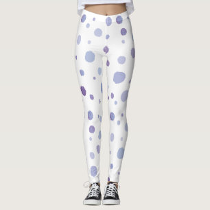 Süße organische Pinselstrich-Punkt-Kunst Leggings
