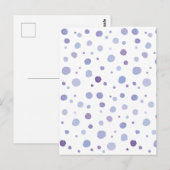 Süße organische Pinselstrich-Punkt-Kunst Postkarte (Vorne/Hinten)
