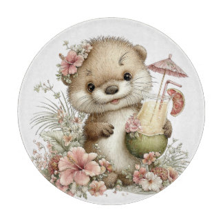 SÜSSE ORIGINELLE SOMMER-THEMEN BABY OTTER SCHNEIDEBRETT