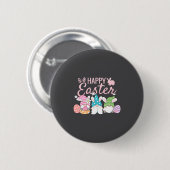 Süße Oster-Eier Freunde Frohe Ostern Button (Vorne & Hinten)