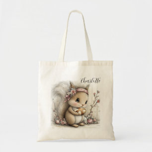 Süße Oster-Illustration mit Eichhörnchen Tragetasche