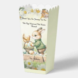 Süße Oster-Popcorn-Geschenkbox mit Häschen Geschenkschachtel