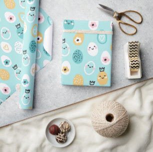 Süße Ostereier Muster Kawaii Pastell Eier Geschenkpapier