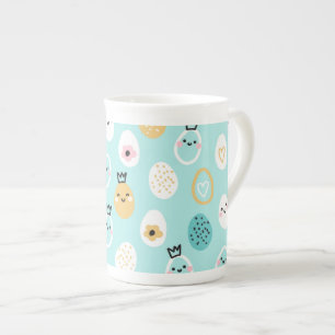 Süße Ostereier Muster Kawaii Pastell Eier Porzellantasse