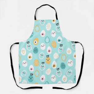 Süße Ostereier Muster Kawaii Pastell Eier Schürze