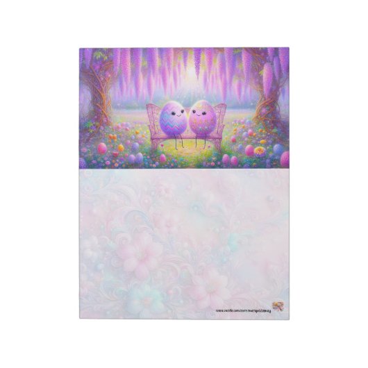 Süße Ostereier Notizblock (Rotiert)