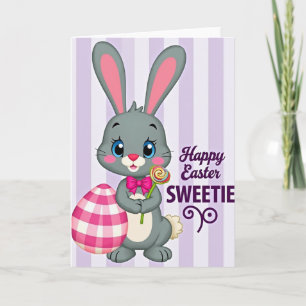 Süße Ostergrußkarte Häschen Karte