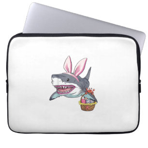 Süße Osterhai-Hasenohren-Korb-Eier Frohe Ostern Laptopschutzhülle