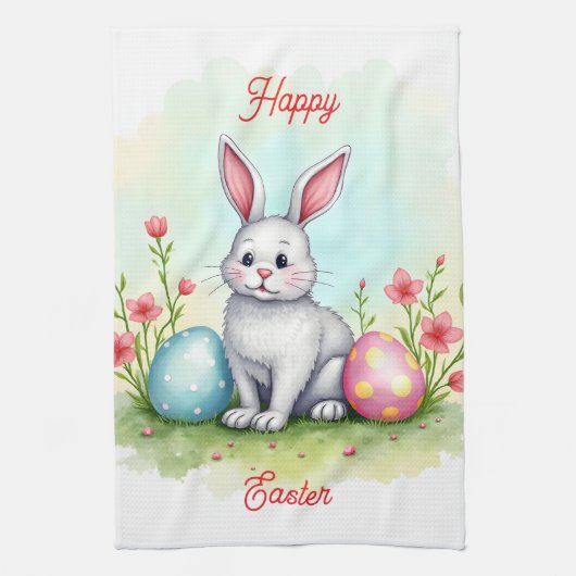 Süße Osterhase Sammlung Geschirrtuch (Vertikal)