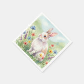 Süße Osterhase Servietten Cocktail (Ecke)