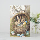 Süße Osterhasen-Oster-Eier  (Stehend Vorderseite)