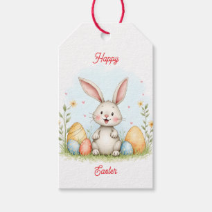 Süße Osterhasen und Eier-Trendy-Kollektion Geschenkanhänger