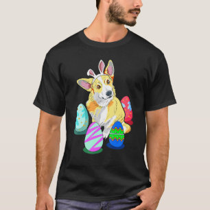 Süße Osteridee für Corgi mit Ostereiern T-Shirt